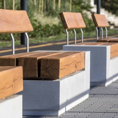 Benches and deck chairs, Budapest quay